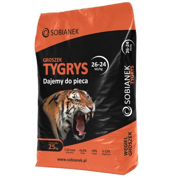 Węgiel groszek TYGRYS 26-24 MJ/kg 1000 kg