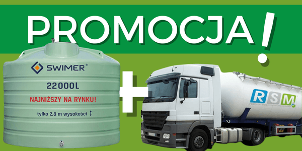 Zbiorniki SWIMER – promocja 2,5 tony RSM® Gratis