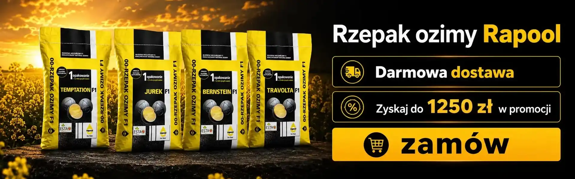 Rzepak ozimy Rapool - wysokiej jakości materiał siewny