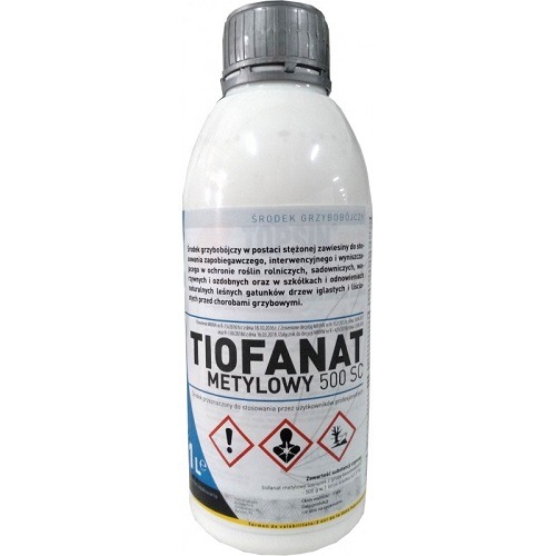 Butelka pojemność 1 litr Tiofanat Metylowy 500 SC