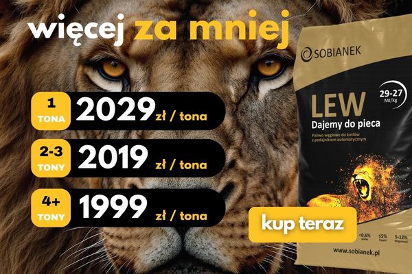 promocja wiecej za mniej cena Lwa spada wraz z ilością zakupionych ton