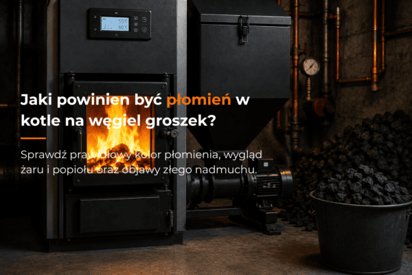 Jaki płomień w kotle na ekogroszek?