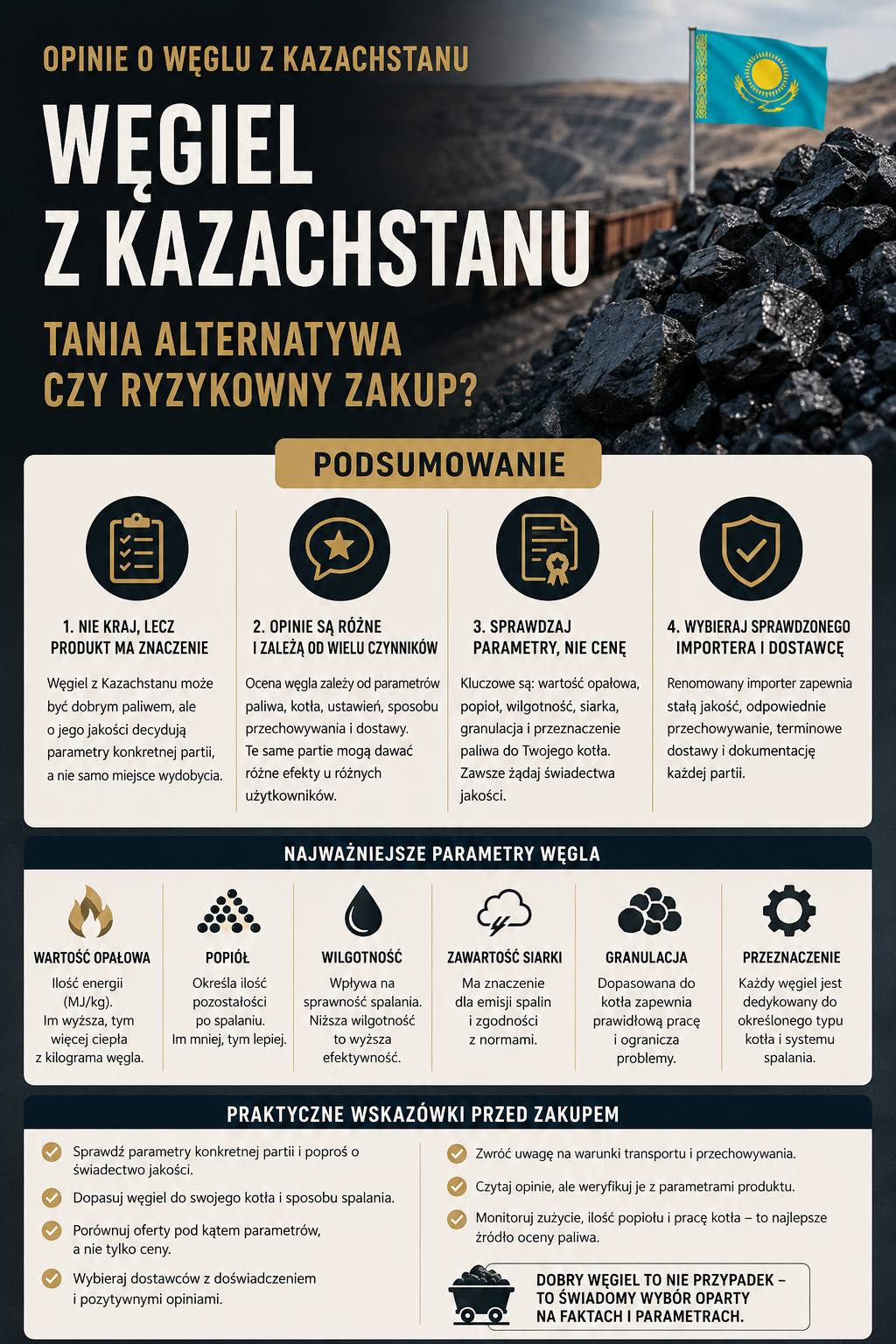 opinie o węglu z Kazachstanu