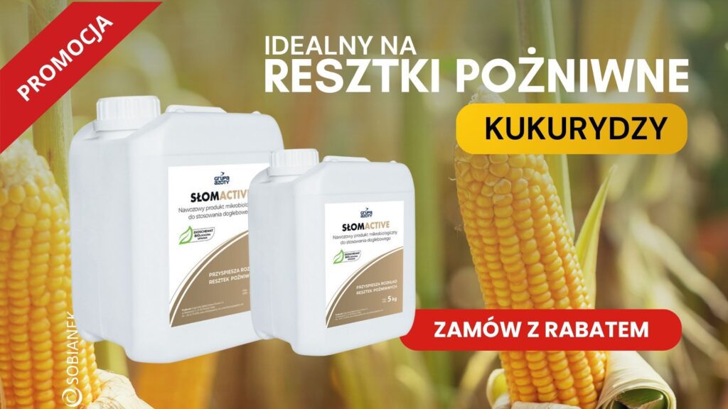 promocja na słomactive - idealny na resztki pozniwne kukurydzy