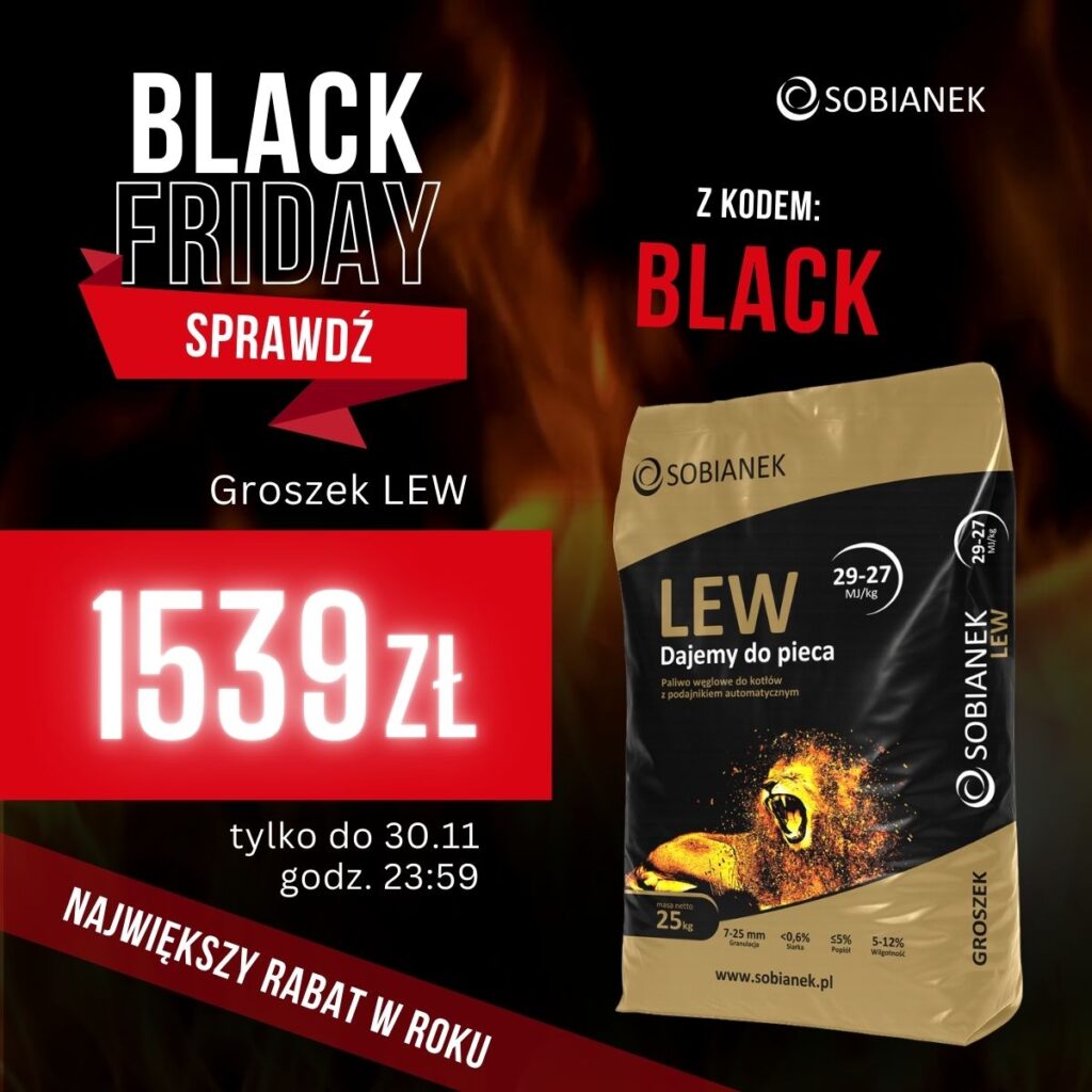 Black Week Sobianek Groszek Lw 100 zł taniej z kodem rabatowym BLACK w cenie 1539 zł / tona