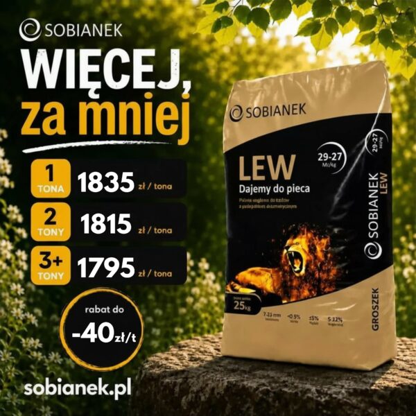 promocja ekogroszek LEW sobianek rabat do -40 zł tona